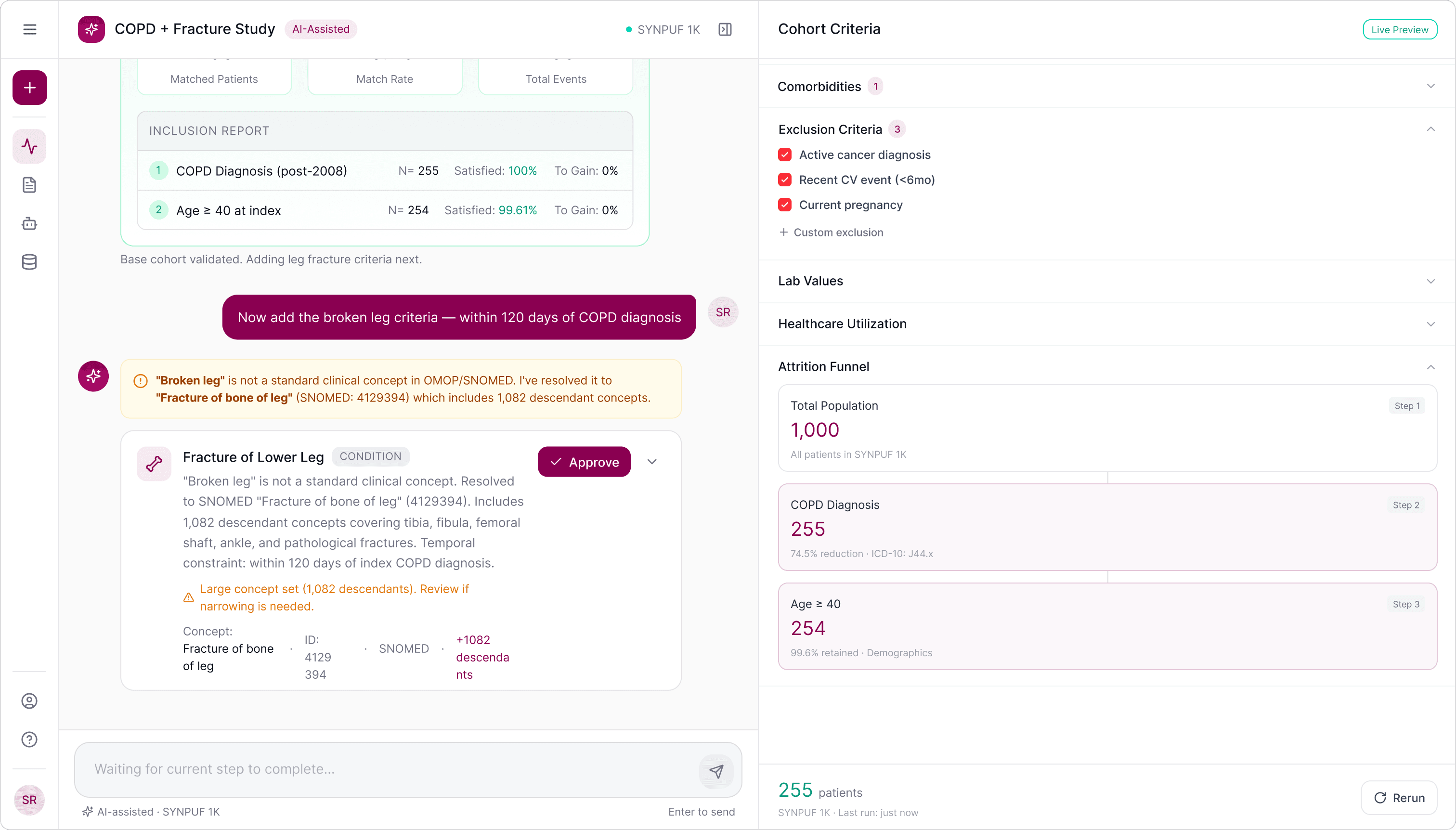 AstraZeneca interface, screen 9