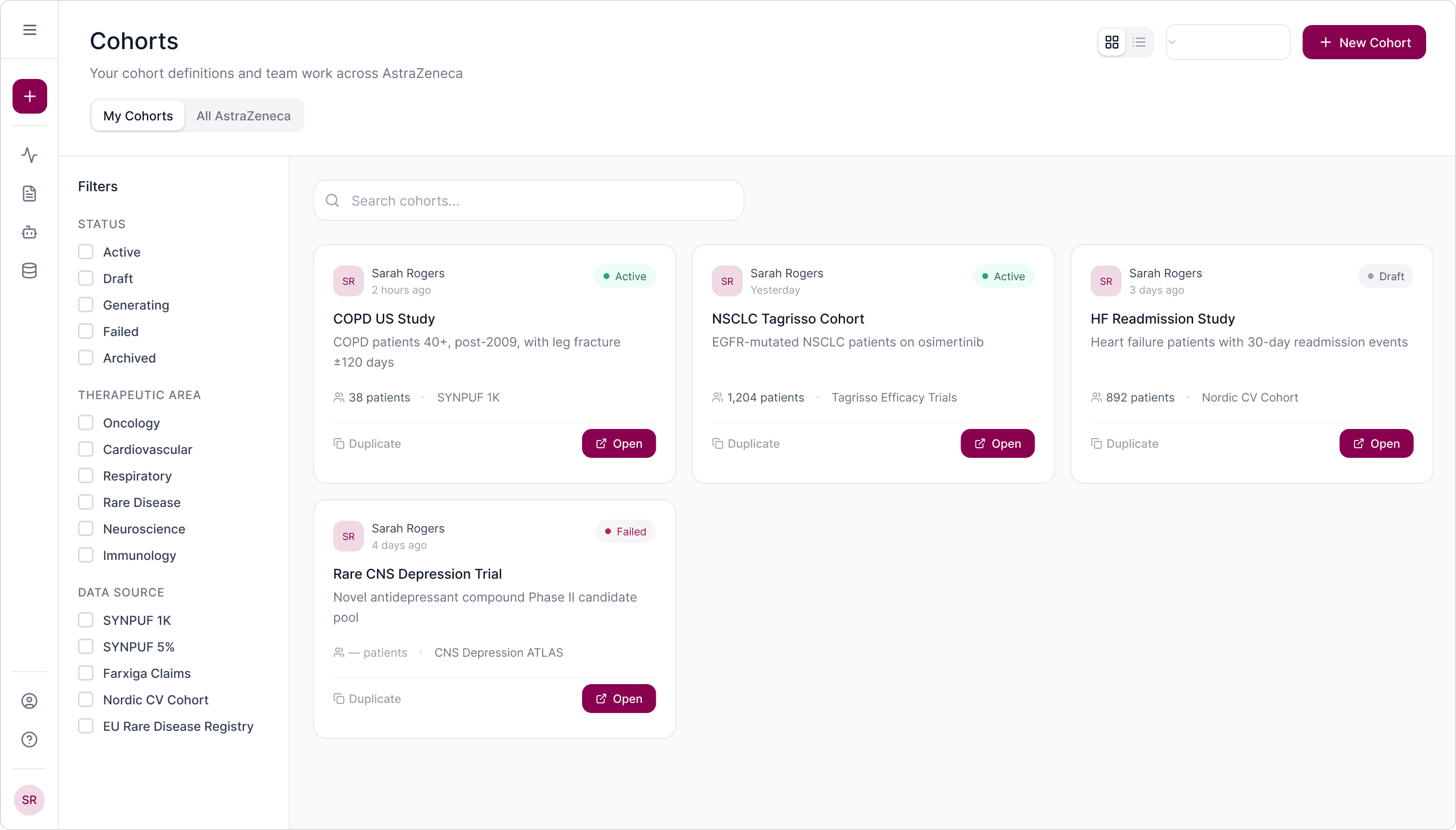 AstraZeneca interface, screen 15