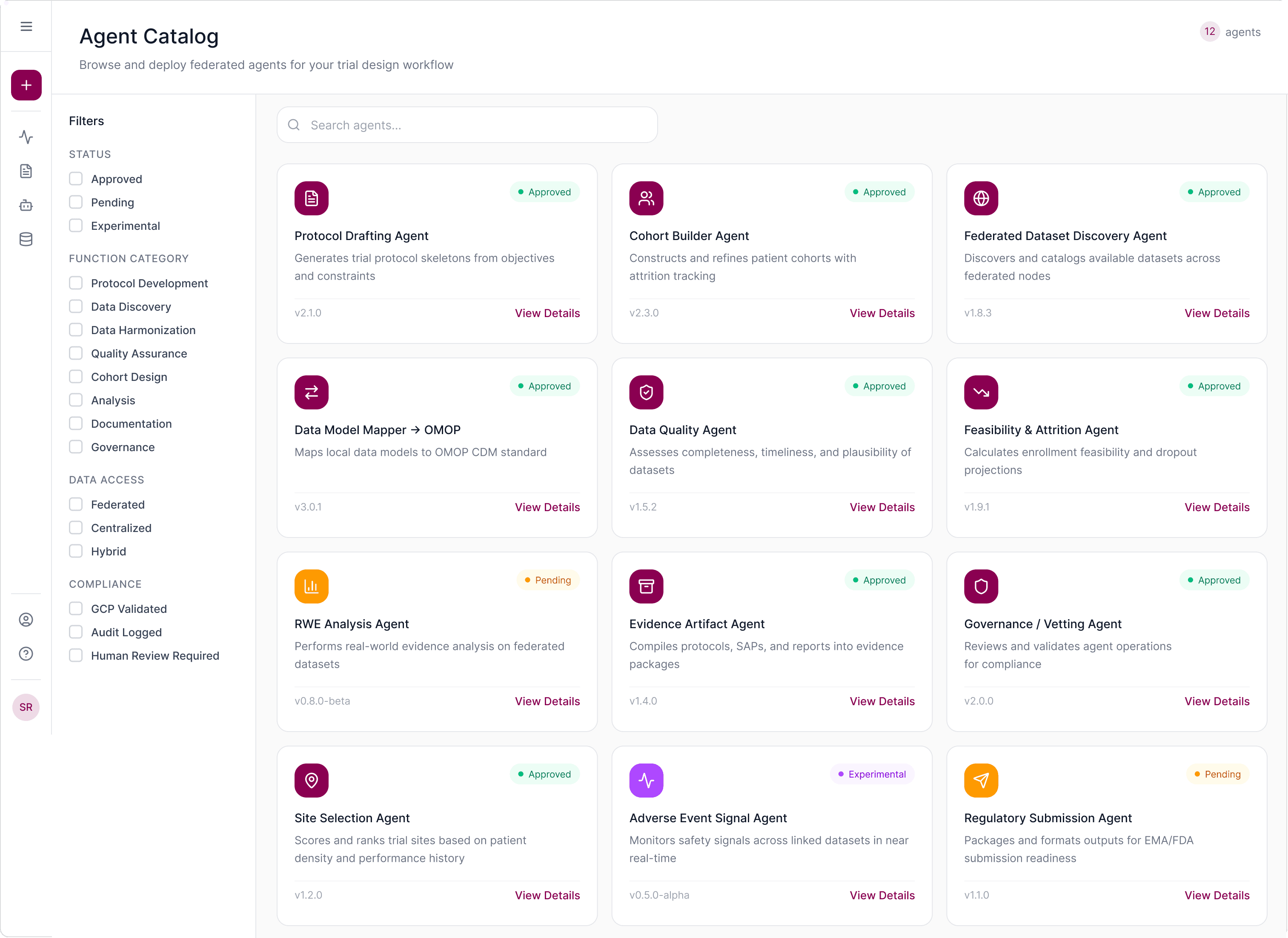 AstraZeneca interface, screen 18