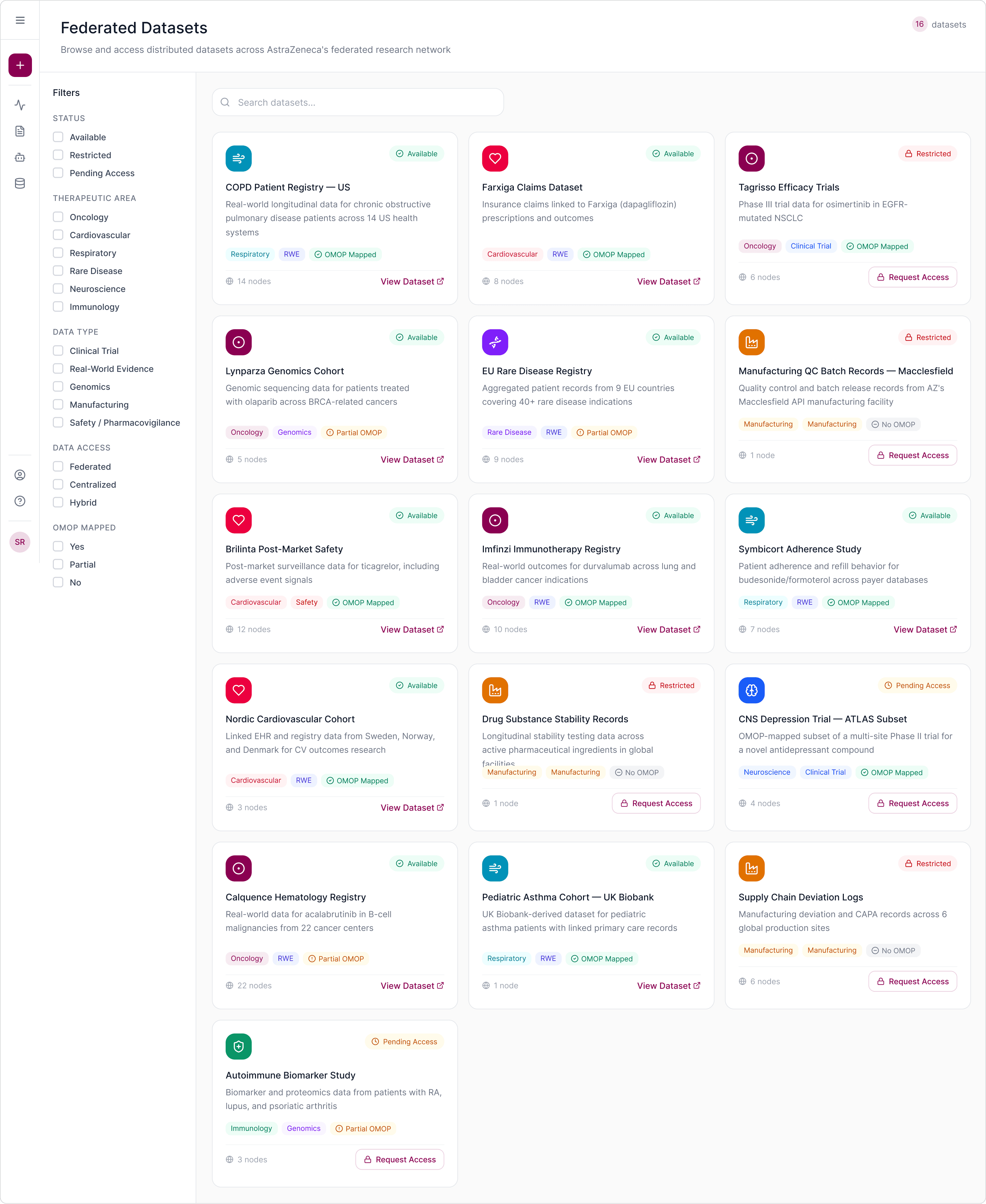 AstraZeneca interface, screen 20