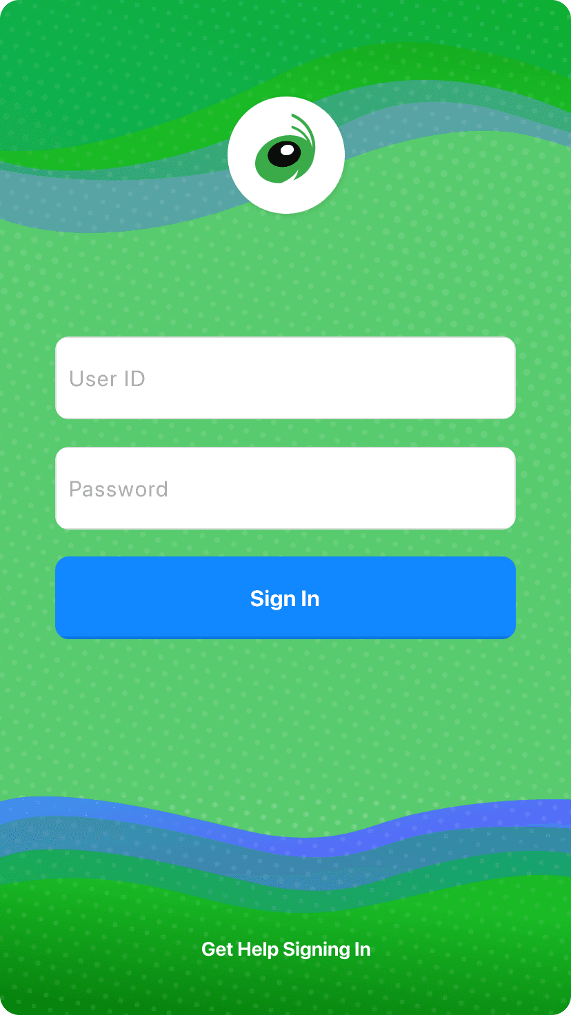 GoTo interface, screen 1