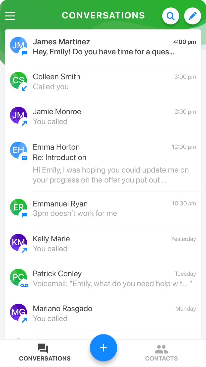 GoTo interface, screen 2