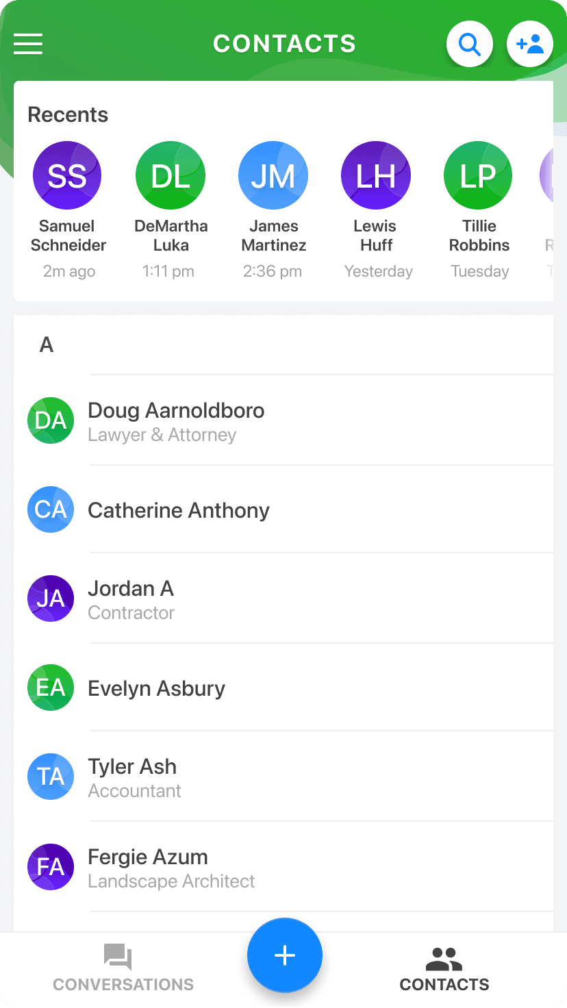 GoTo interface, screen 3