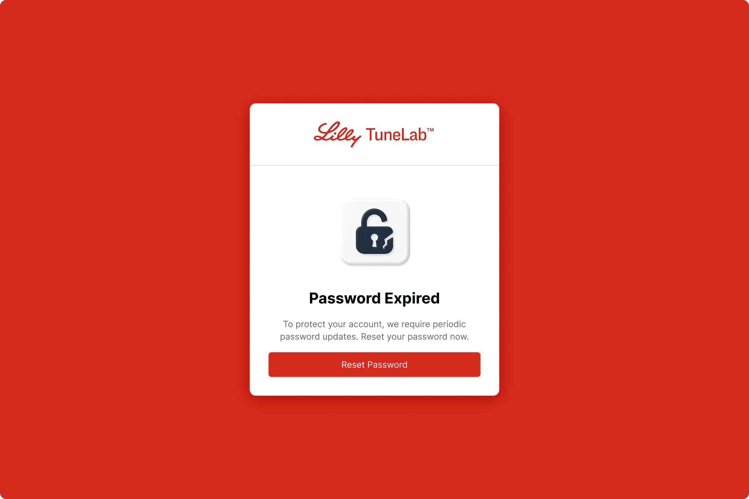 Eli Lilly · TuneLab interface, screen 2