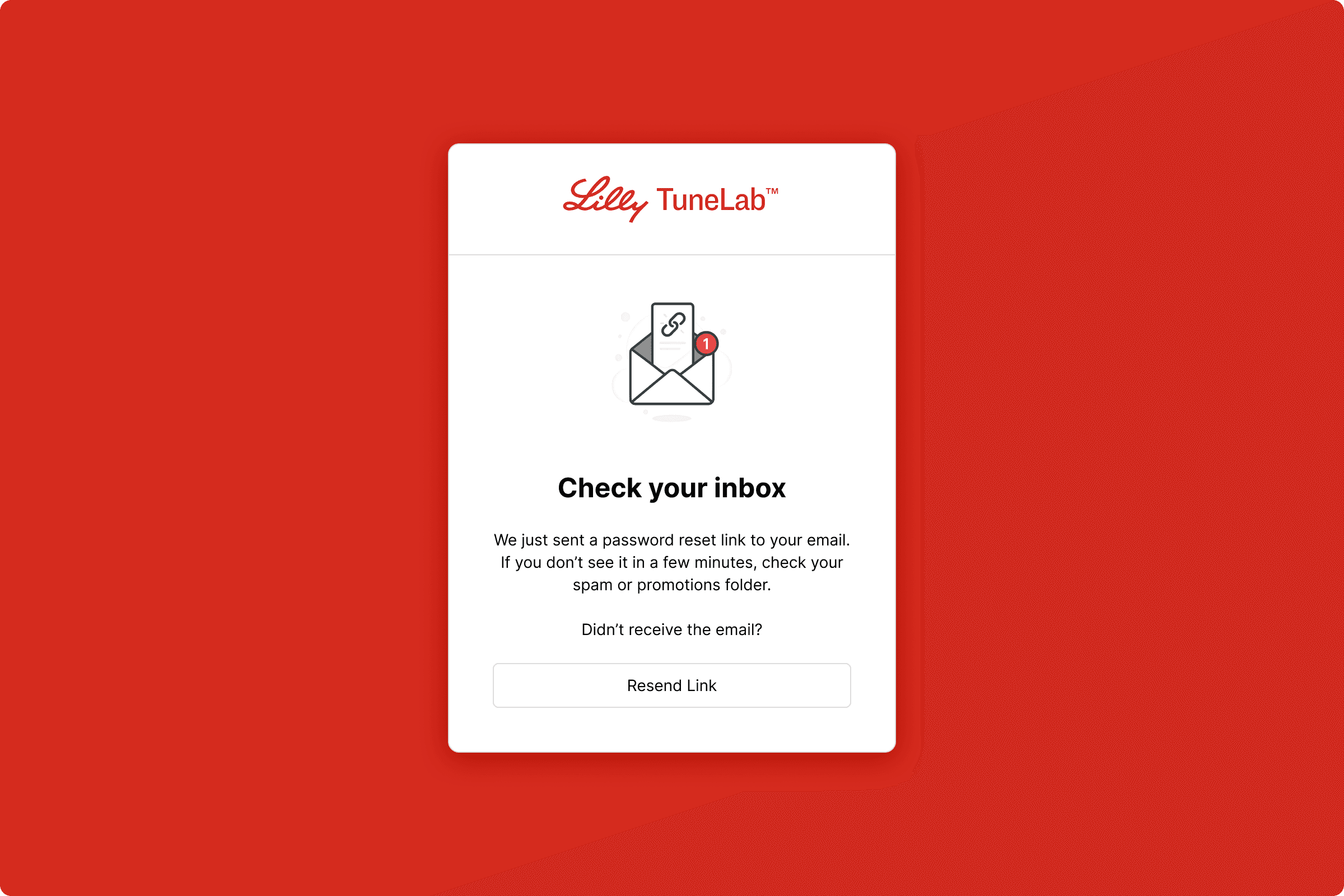 Eli Lilly · TuneLab interface, screen 4