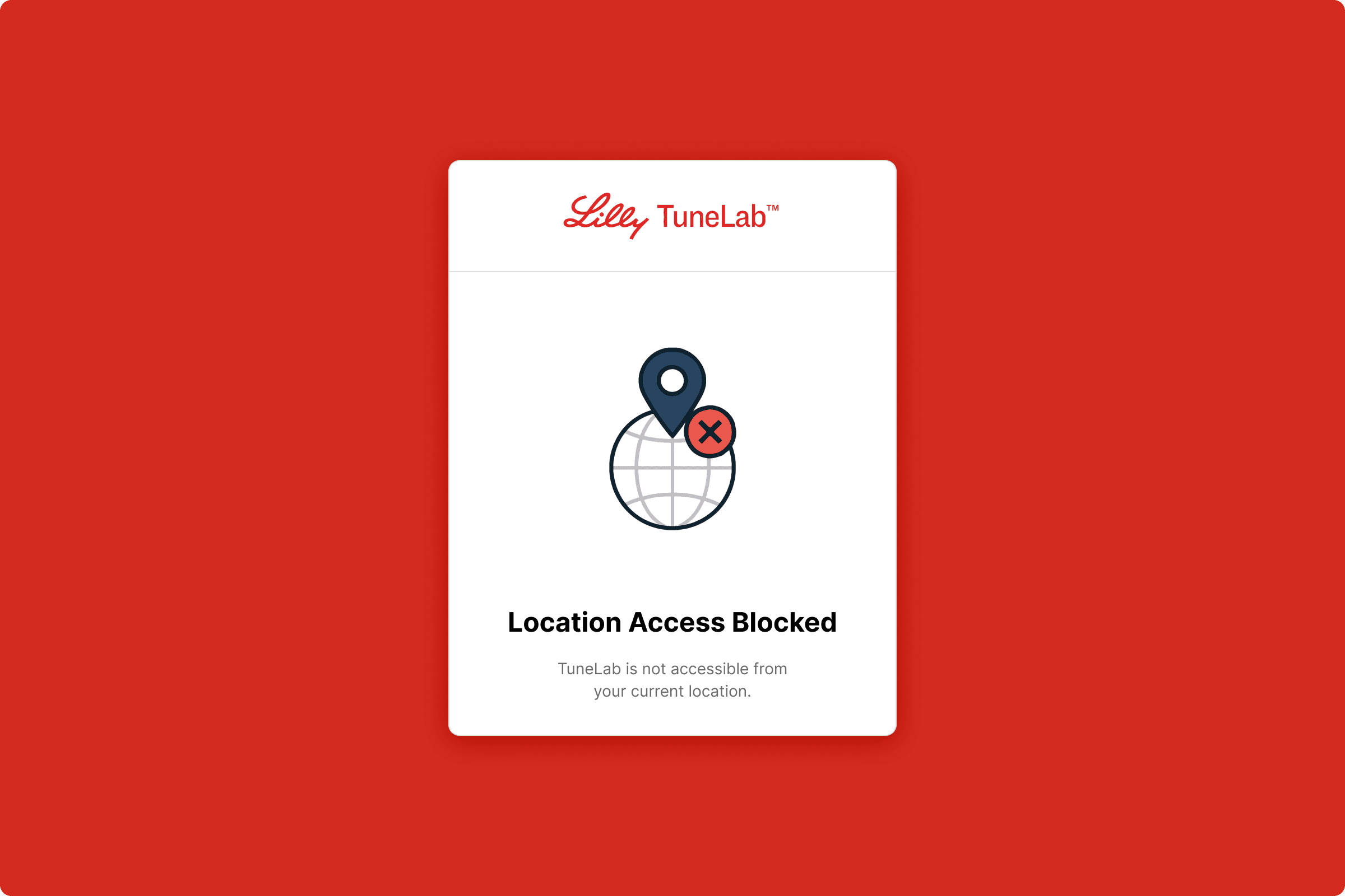 Eli Lilly · TuneLab interface, screen 6