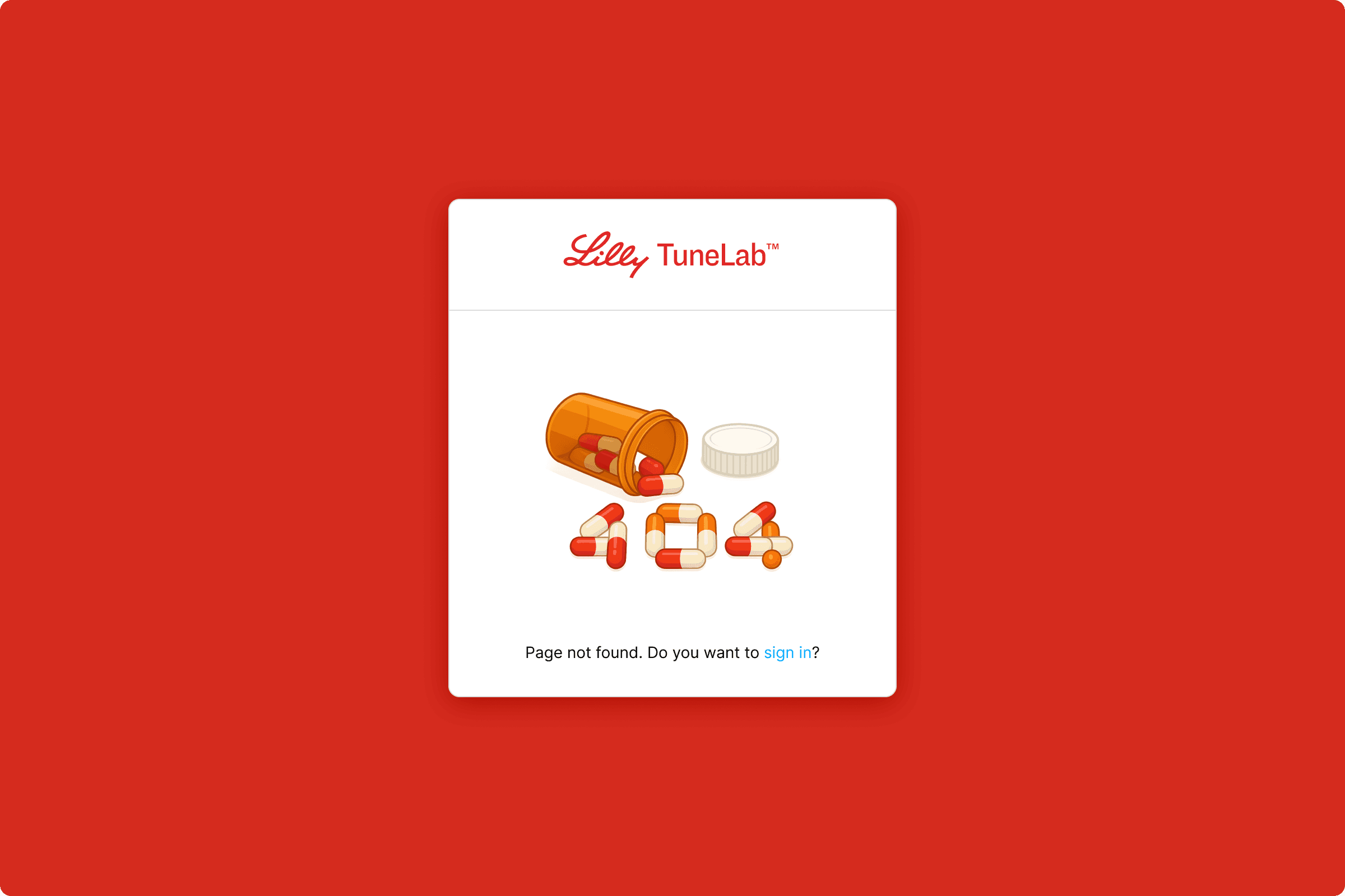 Eli Lilly · TuneLab interface, screen 21