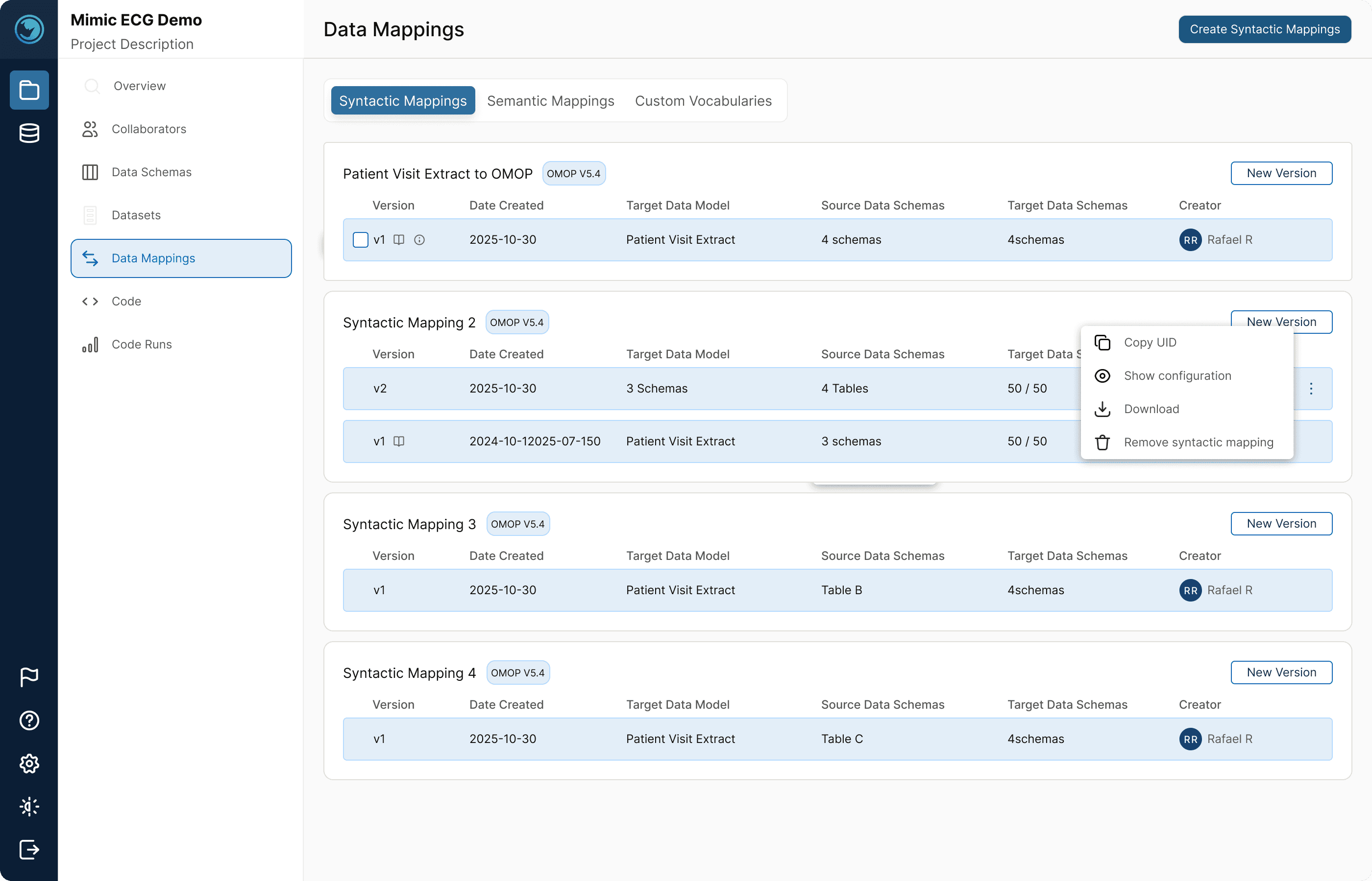 Rhino Federated Computing interface, screen 7